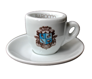 Porcelain - Espresso - Cups Barocco Logo x (6)