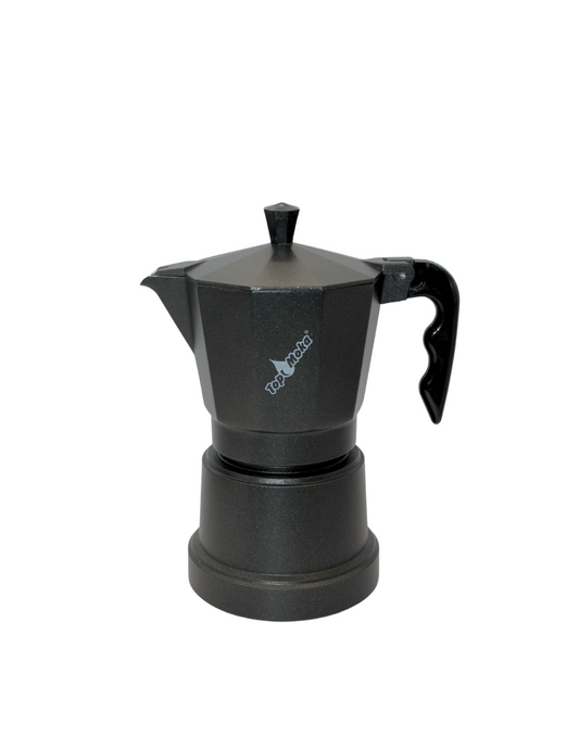 Top Moka - Black or Red/Black Teflon 6 cup