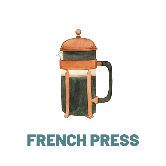 At home French Press coffee brewing guide 