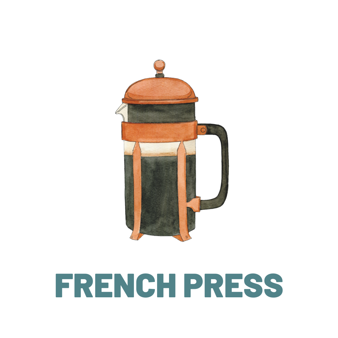 At home French Press coffee brewing guide 