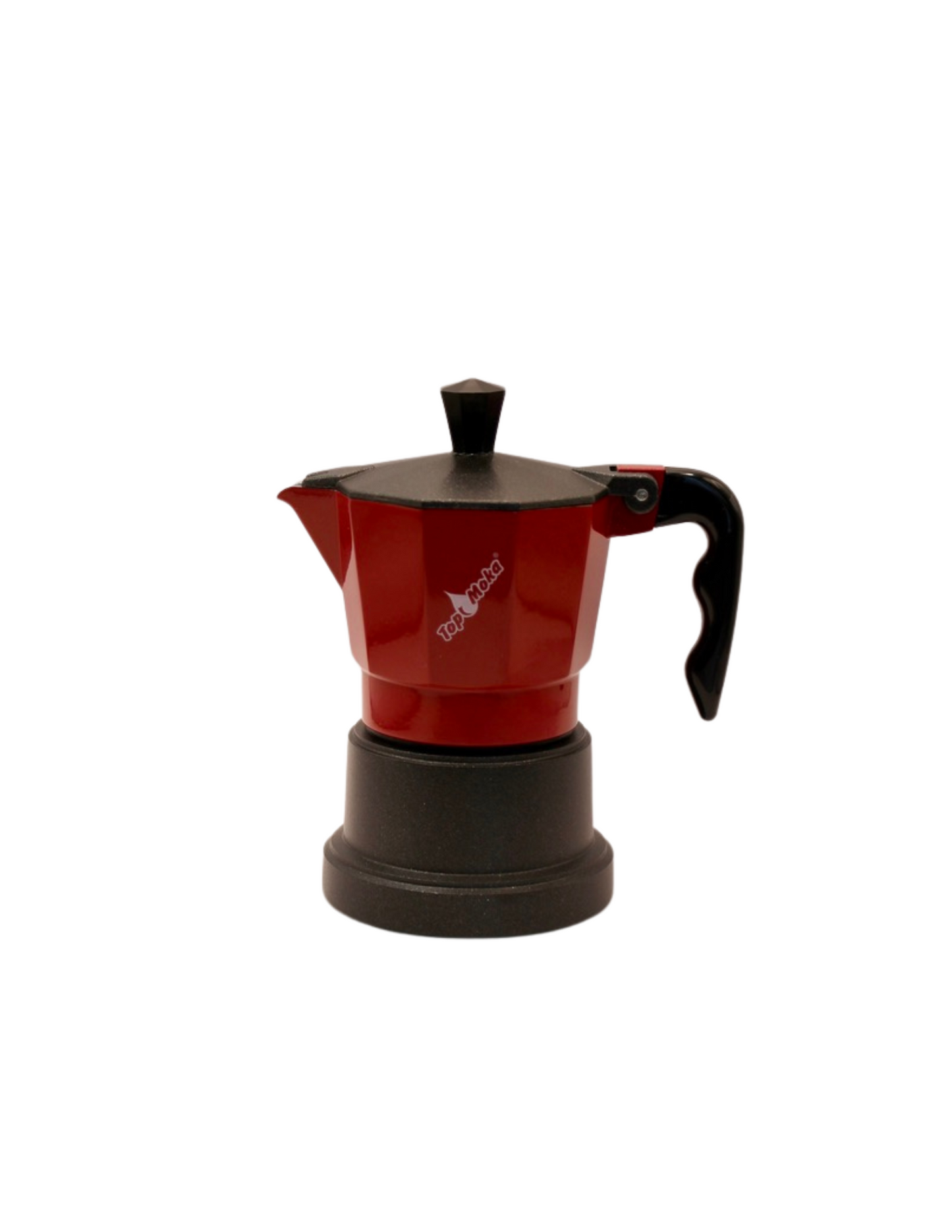 Top Moka - Black or Red/Black Teflon 2 cup