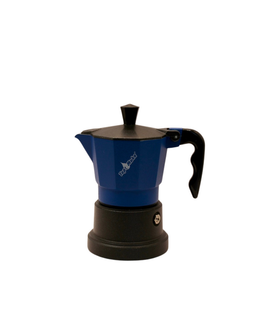 Top Moka - White/Silver or Blue/Black -2 cup