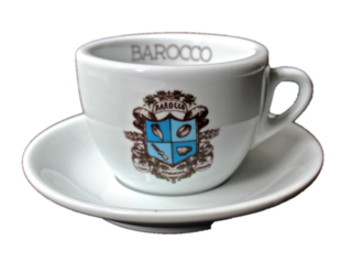 Porcelain - Cappuccino - Cup Barocco Logo x (6)